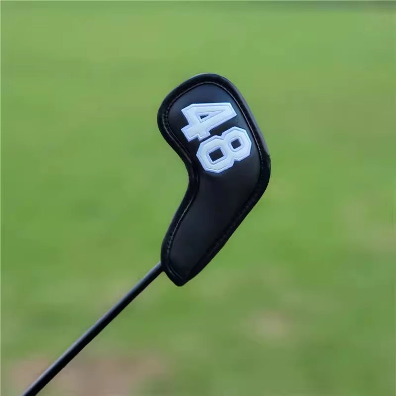 New Golf Wedge Cover Magnetic Buckle Golf Headcover Waterproof PU Leather Golf Cover 48 50 52 54 56 58 60 Golf Club Accessories